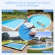 Rectangle swimming pool cover made of 12-mil PE, designed for heat retention and suitable for various pool shapes.