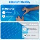 Close-up of a 12 MIL thick blue PE pool cover, designed to prevent evaporation and retain solar heat for above-ground.