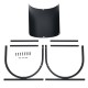 U-shaped firewood rack components made of high-strength steel, designed for indoor and outdoor wood storage.