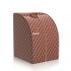 Portable personal steam sauna tent in coffee color with waterproof fabric and detachable frame for easy use and.