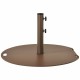 50 lbs umbrella base stand with wheels, solid metal frame, suitable for patio use, ensures stability in windy.