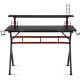 Gaming computer multifunctional storage desk with heavy-duty metal structure, wide surface, and ergonomic design for.