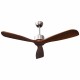 52-inch modern ceiling fan with brushed nickel finish and solid wood blades, ideal for bedrooms and living rooms.