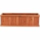 Long wooden decorative planter box made of natural fir, perfect for indoor or outdoor use, enhancing any garden or.