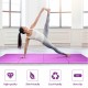 Folding 8 x 4 feet purple gymnastics mat with high-quality PU leather, non-slip surface, and 2-inch thick EPE foam.