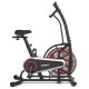 Side view of the Upright Air Bike showcasing the air resistance fan and sturdy frame for effective full body workouts.