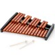 25-note wooden xylophone with hardwood keys and 2 mallets, ideal for music education and family gatherings.