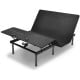 Queen size adjustable bed base frame with wireless remote, featuring heavy-duty steel, dual USB ports, and flexible.