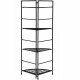 4-tier folding metal shelf plant stand with anti-slip footpads, perfect for organizing plants in corners of any space.