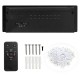 Back view of the 50 Inch Recessed Ultra Thin Electric Fireplace with remote, screws, and crystal decoration for easy.