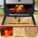 12-inch outdoor pizza oven showcasing multiple fuel options: charcoal, wood chips, and wood pellets for versatile.