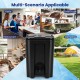 Insulated beverage dispenser in black, 13.2 Gal capacity, ideal for parties and camping with drip-proof faucet.