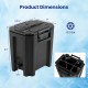 Insulated beverage dispenser with dimensions 24" x 17" x 13.2 Gal capacity, ideal for catering and outdoor events.