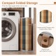Freestanding 13.2-gallon laundry hamper with a bamboo frame, removable liner, and compact folded storage for tight spaces.