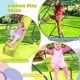 Extended wavy slide and climbing areas on the 13.3 FT dome climber for kids aged 5-10, promoting active play outdoors.