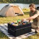 Car trunk organizer with removable divider, 6 pockets, and collapsible design for efficient storage and easy transport.