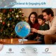 Illuminated 13-inch world globe with 720° rotation, perfect educational gift for children and curious learners.