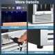 Dual-zone wine and beverage cooler with LED display, child safety lock, and adjustable legs for stable installation.