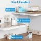 14000 BTU 3-in-1 Smart AC in white, showcasing cooling, drying, and fan functions for versatile home comfort.