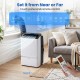Portable 14000 BTU air conditioner with dehumidifier features WiFi control, 3 modes, and a 24H timer for year-round comfort.