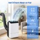 Portable 14000 BTU air conditioner with WiFi, 3-in-1 functionality, and 750 sq. ft. coverage for year-round comfort.