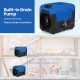 140 Pints commercial dehumidifier with built-in pump and 16.5 ft drain hose, ideal for large spaces and easy mobility.