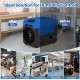 140 Pints commercial dehumidifier in blue, featuring pump and drain hose, ideal for basements and large spaces.