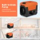 140 Pints commercial dehumidifier with built-in pump and 16.5 ft drain hose, ideal for large spaces and easy drainage.