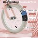 Close-up of the 14-inch kid's bike tire showcasing wear-resistant pneumatic design for smooth riding and durability.