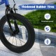 Thickened rubber tire of the 14-inch kids bike, designed for durability and shock absorption on various terrains.