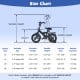 14-inch kids bike in navy with removable training wheels, adjustable seat, and handbrakes for safe riding.