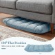 Cushioned floor chair in flat position, featuring a thick padded cushion and adjustable design for versatile seating.
