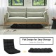 14-position adjustable black floor chair with breathable fabric, ideal for gaming or relaxing in any room.