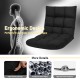 14-position adjustable black gaming sofa chair with ergonomic design, high-density sponge, and breathable fabric for.