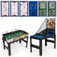 14-in-1 combo game table set featuring foosball, billiard, and basketball for versatile family fun and gatherings.