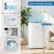 Portable air conditioner with 80° auto swing, removable filters, and universal wheels for easy mobility and comfort.