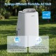 15000 BTU portable air conditioner in white, featuring WiFi control, for efficient cooling in spaces up to 750 sq.ft.