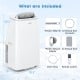 15000 BTU portable air conditioner in white with remote control, window slider kit, and flexible drainage options for.