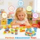 Colorful 150 pcs toddler building blocks set for STEM learning and open-ended creativity, perfect for ages 3 and up.