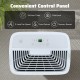 Top view of the 150 Pints Dehumidifier with LED display, featuring a 24-hour timer and child lock for easy operation.