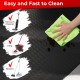Textured 7 mm thick PE garage tool mats, easy to clean with vacuum, mop, or broom, ideal for various spaces.