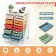 15-drawer utility rolling organizer cart in multicolor with spacious top, ideal for home or office storage.