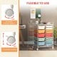 15-drawer utility rolling organizer cart with multicolor drawers, metal frame, and smooth rolling casters for versatile.