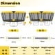 15 FT outdoor trampoline with yellow top seal design, safety enclosure net, and non-slip ladder for recreational use.