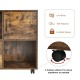 Mobile file cabinet in brown with open compartments and smooth-rolling casters for easy movement in any room.