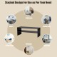 Stackable 31-inch shoe rack in brown, versatile for closet organization and display in various home settings.