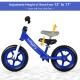 Kids balance bike in blue with adjustable seat height from 13" to 17", designed for ages 3-5 for improved coordination.