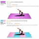Folding gymnastics tumbling mat in purple, 8x4 feet, featuring high-quality PU leather and 2-inch thick EPE foam for.