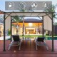 Universal replacement canopy cover for pergola, 16' x 4', made of weather-resistant polyester, ideal for outdoor.