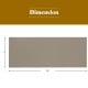 16' x 4' replacement canopy cover made of waterproof polyester, ideal for shading outdoor spaces and easy to install.
